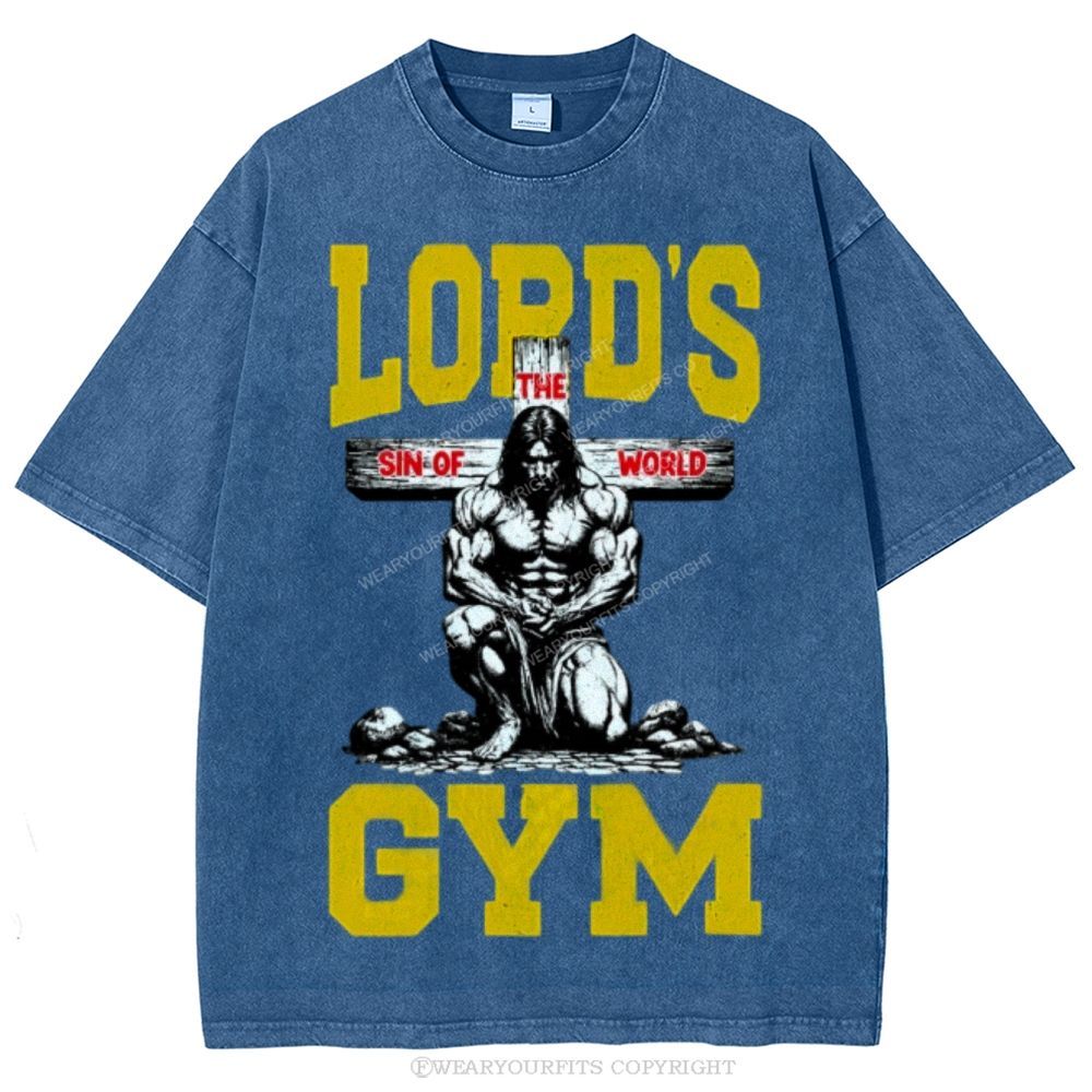 Lord's Gym Unisex Washed Tee Wearyourfits