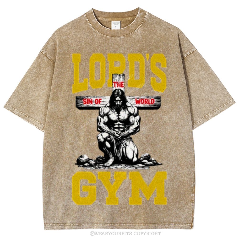 Lord's Gym Unisex Washed Tee Wearyourfits