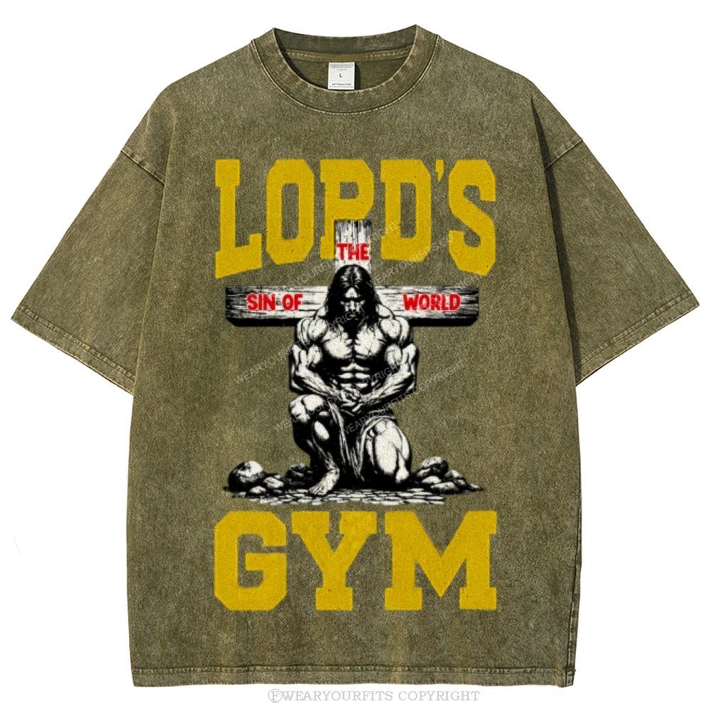Lord's Gym Unisex Washed Tee Wearyourfits