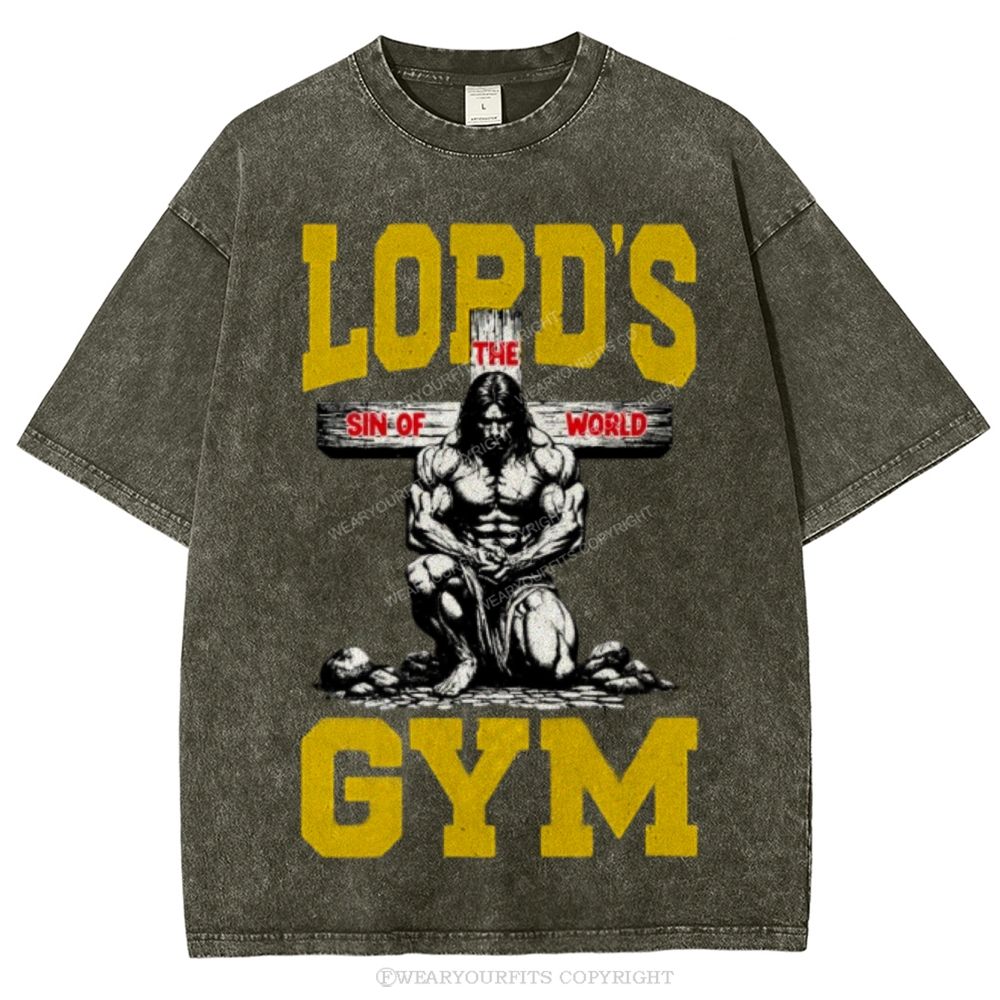 Lord's Gym Unisex Washed Tee Wearyourfits