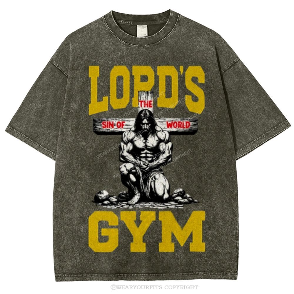 Lord's Gym Unisex Washed Tee Wearyourfits