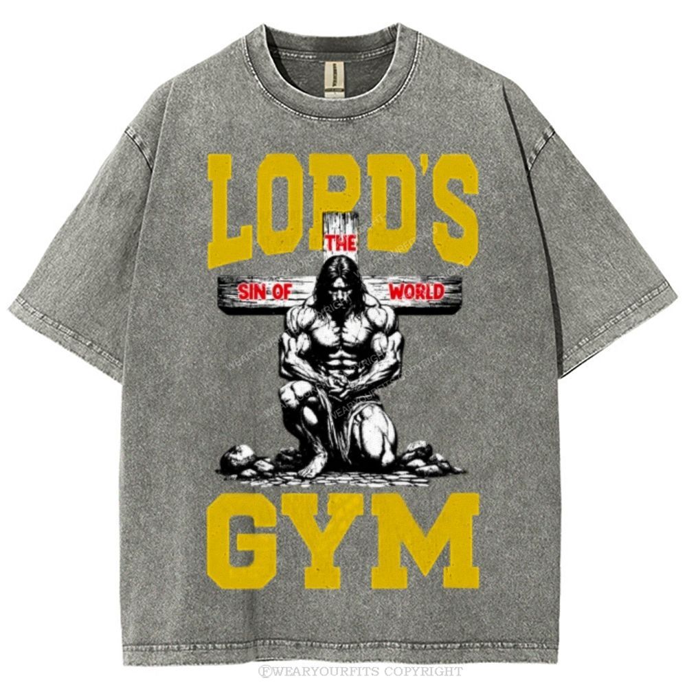 Lord's Gym Unisex Washed Tee Wearyourfits