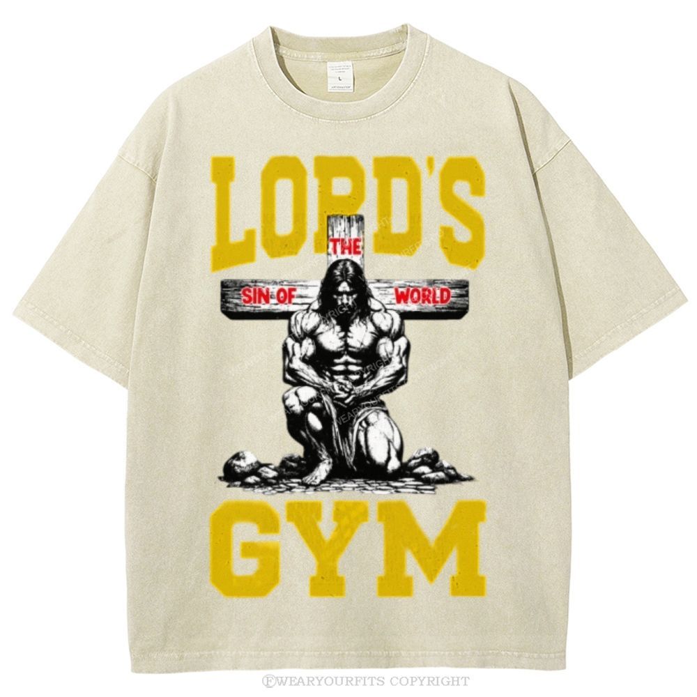 Lord's Gym Unisex Washed Tee Wearyourfits