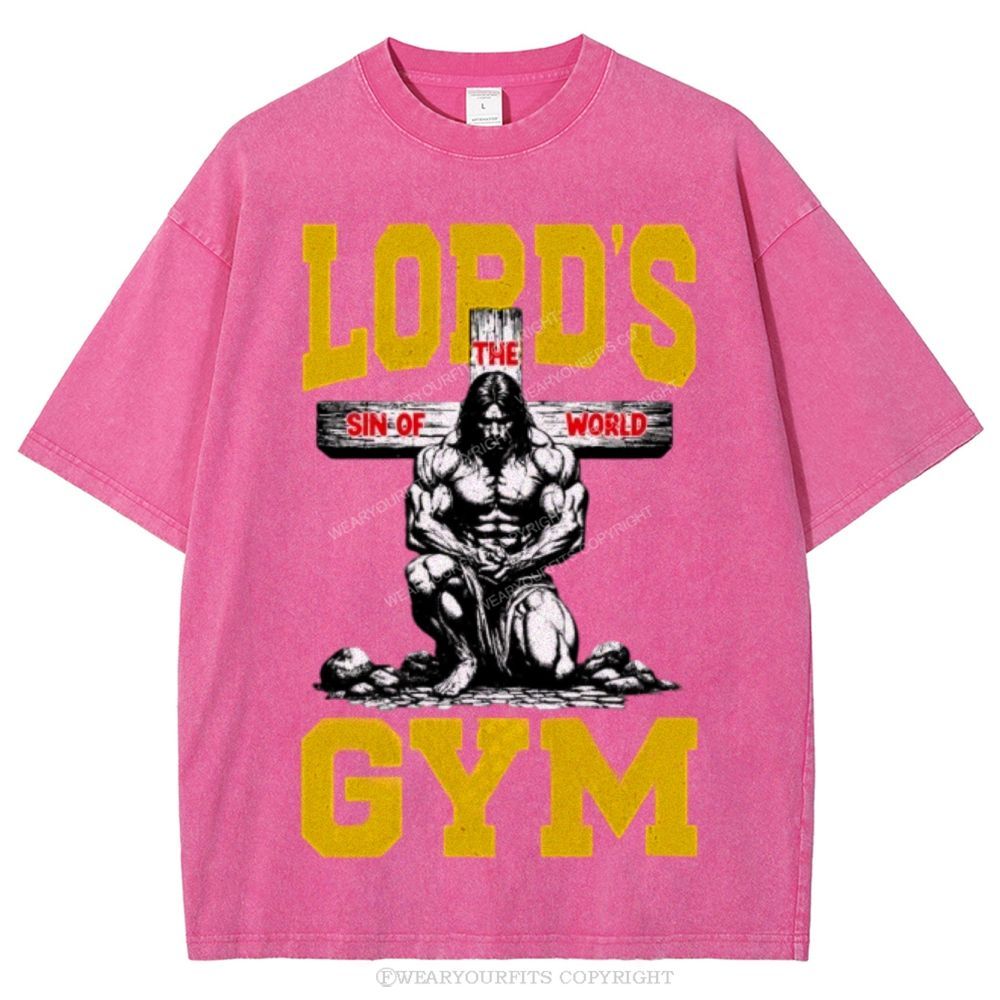 Lord's Gym Unisex Washed Tee Wearyourfits