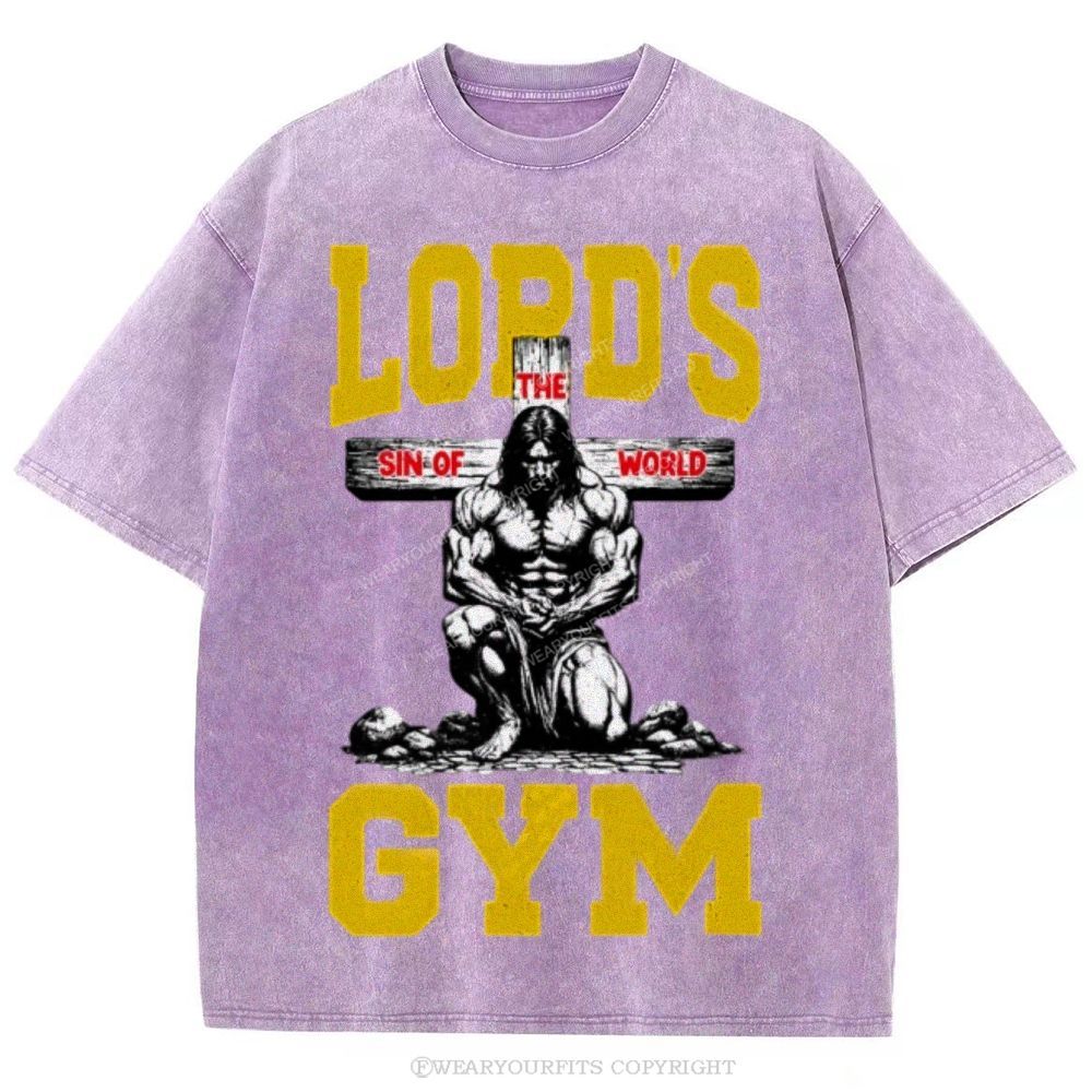 Lord's Gym Unisex Washed Tee Wearyourfits