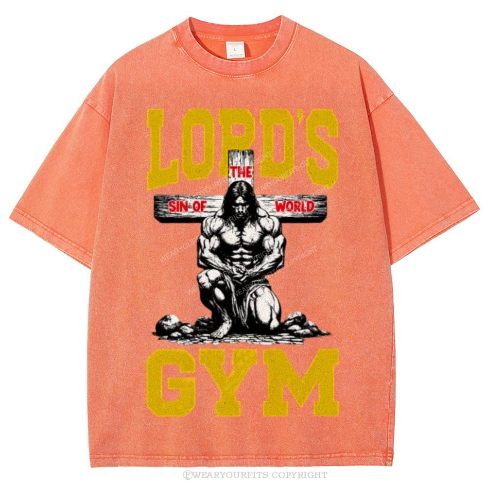 Lord's Gym Unisex Washed Tee Wearyourfits