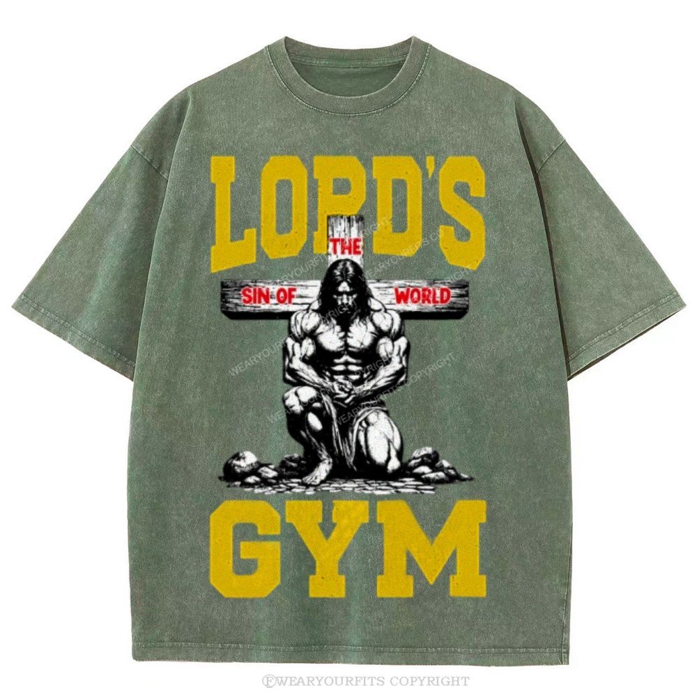 Lord's Gym Unisex Washed Tee Wearyourfits