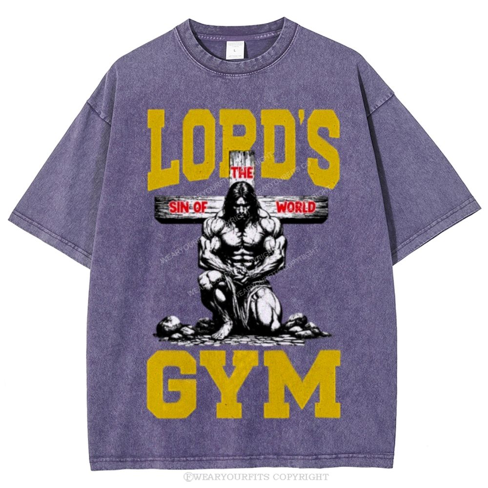 Lord's Gym Unisex Washed Tee Wearyourfits