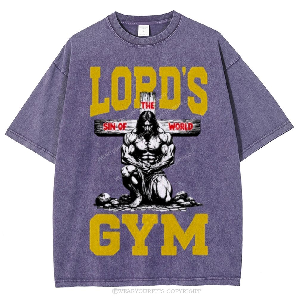 Lord's Gym Unisex Washed Tee Wearyourfits