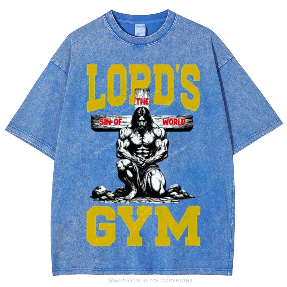 Lord's Gym Unisex Washed Tee Wearyourfits