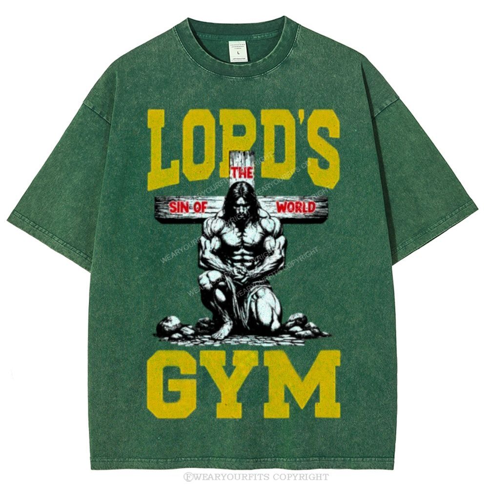 Lord's Gym Unisex Washed Tee Wearyourfits