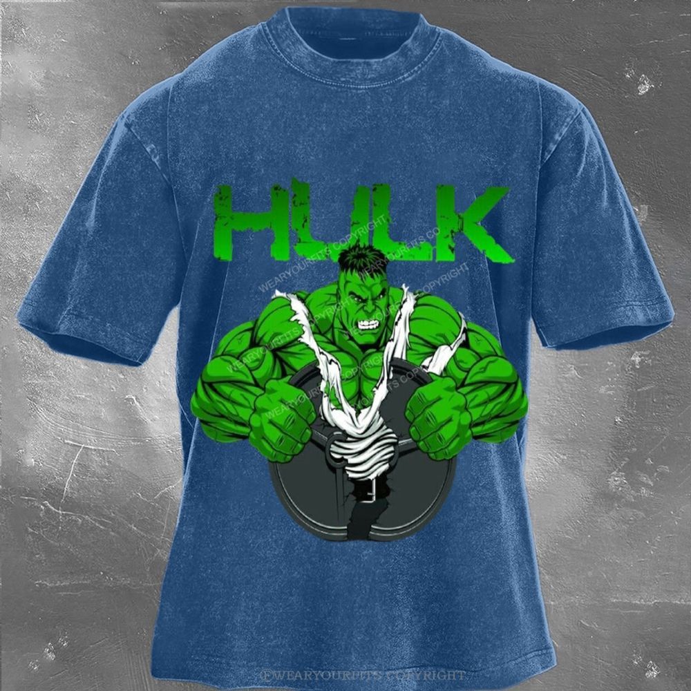 Hulk Unisex Washed Tee Wearyourfits
