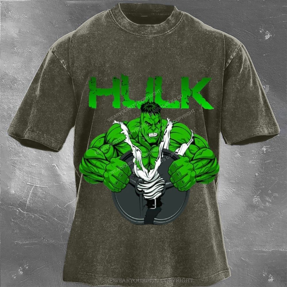 Hulk Unisex Washed Tee Wearyourfits