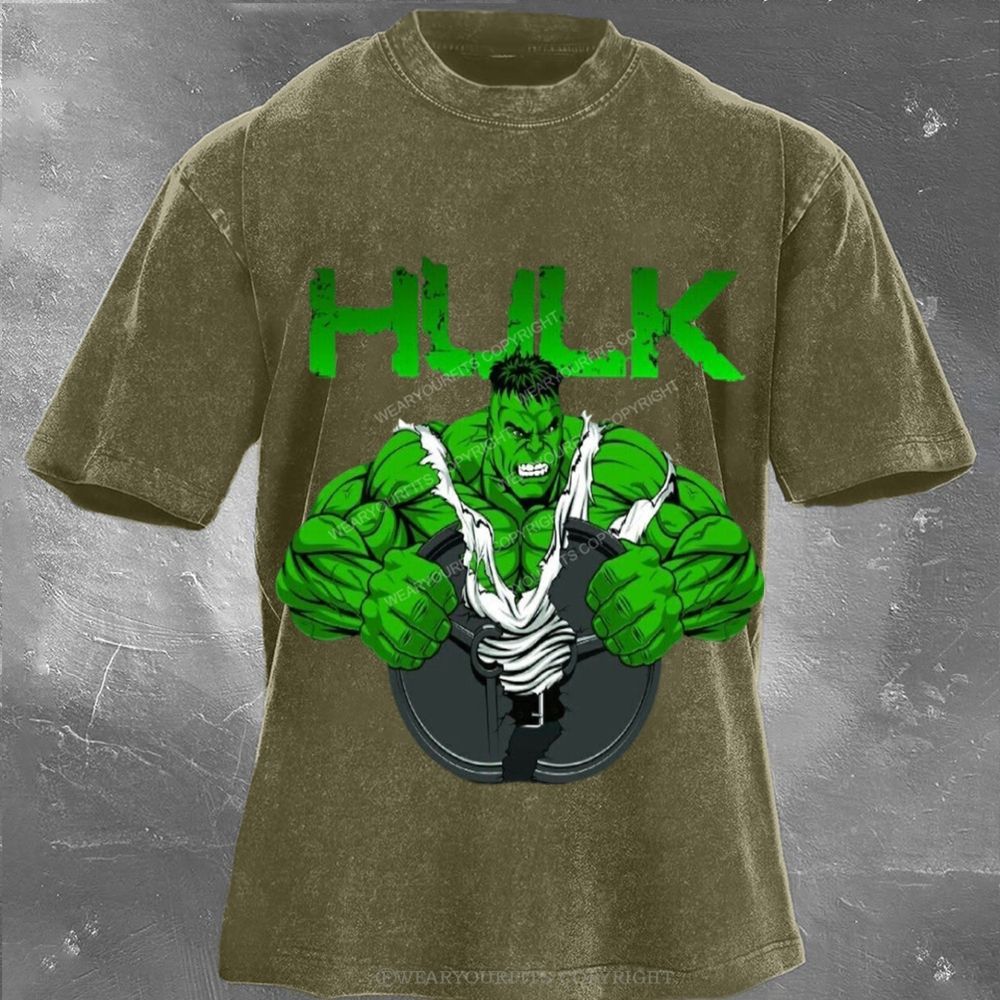 Hulk Unisex Washed Tee Wearyourfits