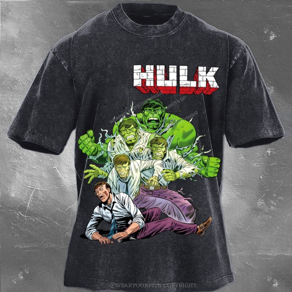 Hulk Unisex Washed Tee Wearyourfits
