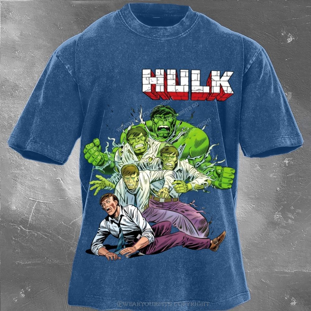Hulk Unisex Washed Tee Wearyourfits