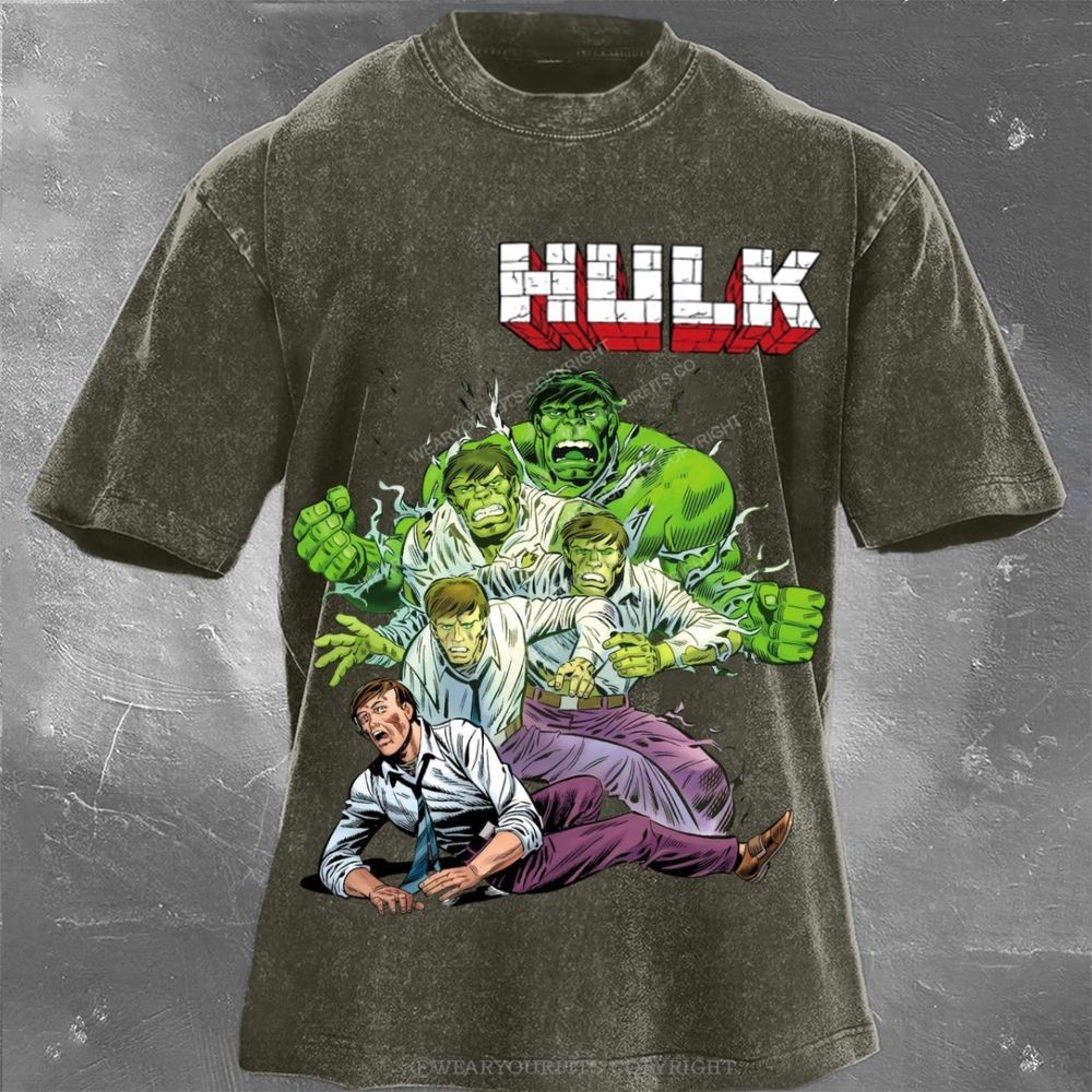 Hulk Unisex Washed Tee Wearyourfits