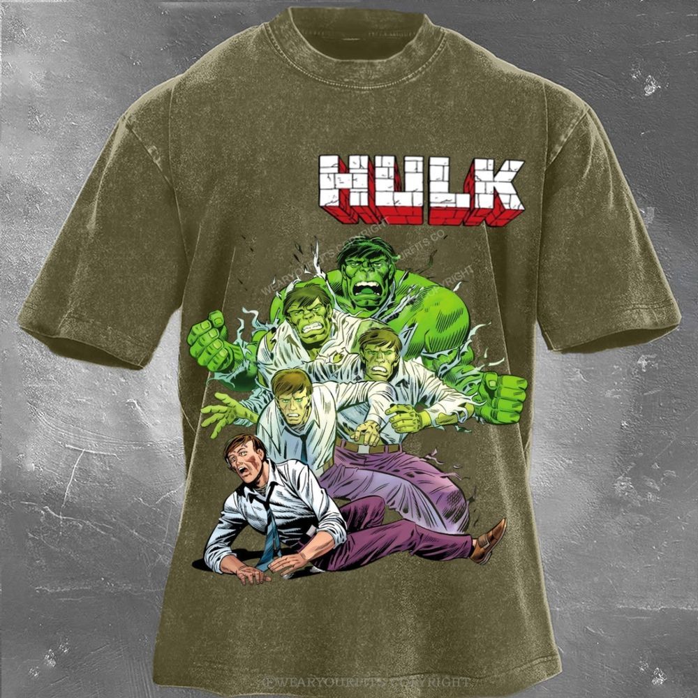 Hulk Unisex Washed Tee Wearyourfits
