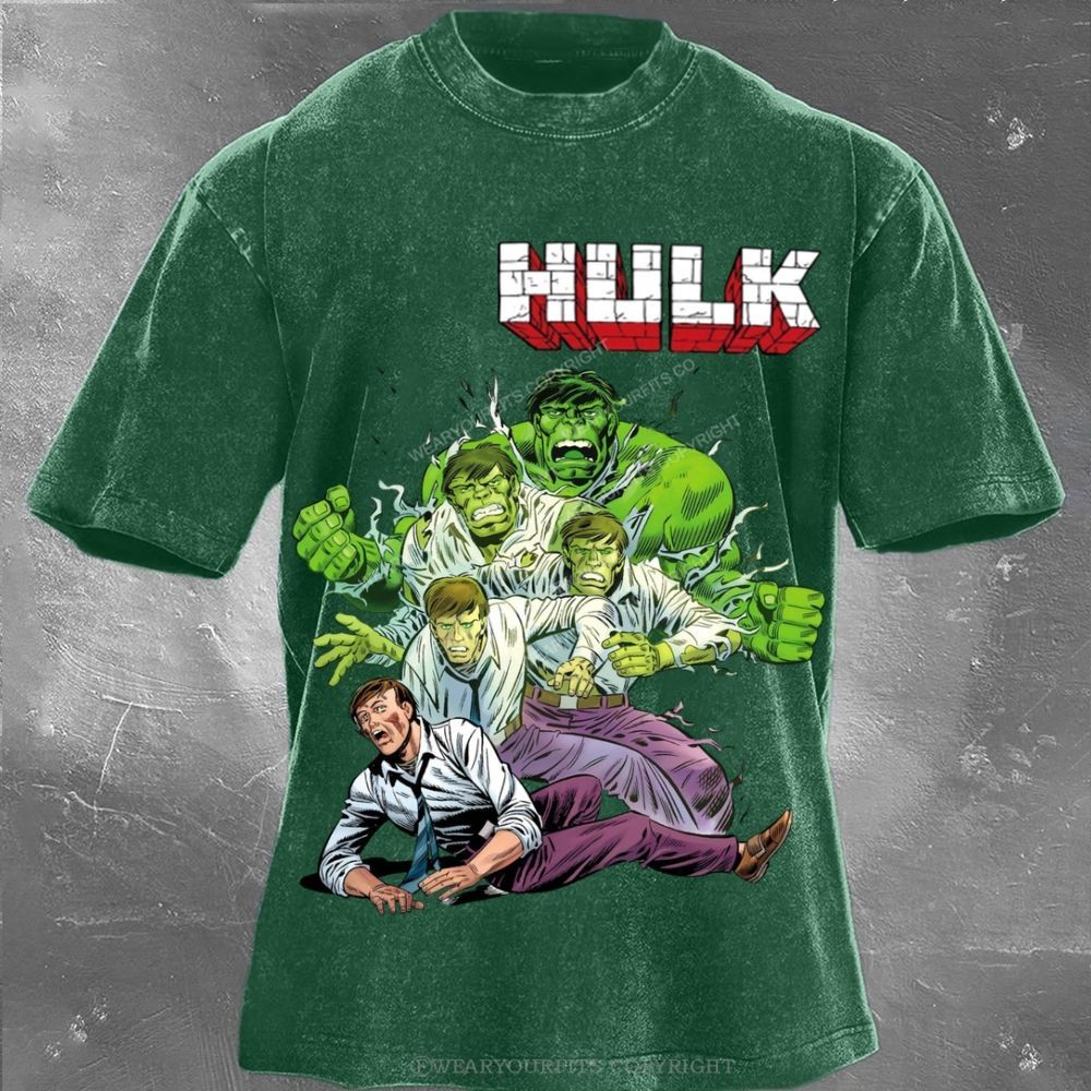 Hulk Unisex Washed Tee Wearyourfits