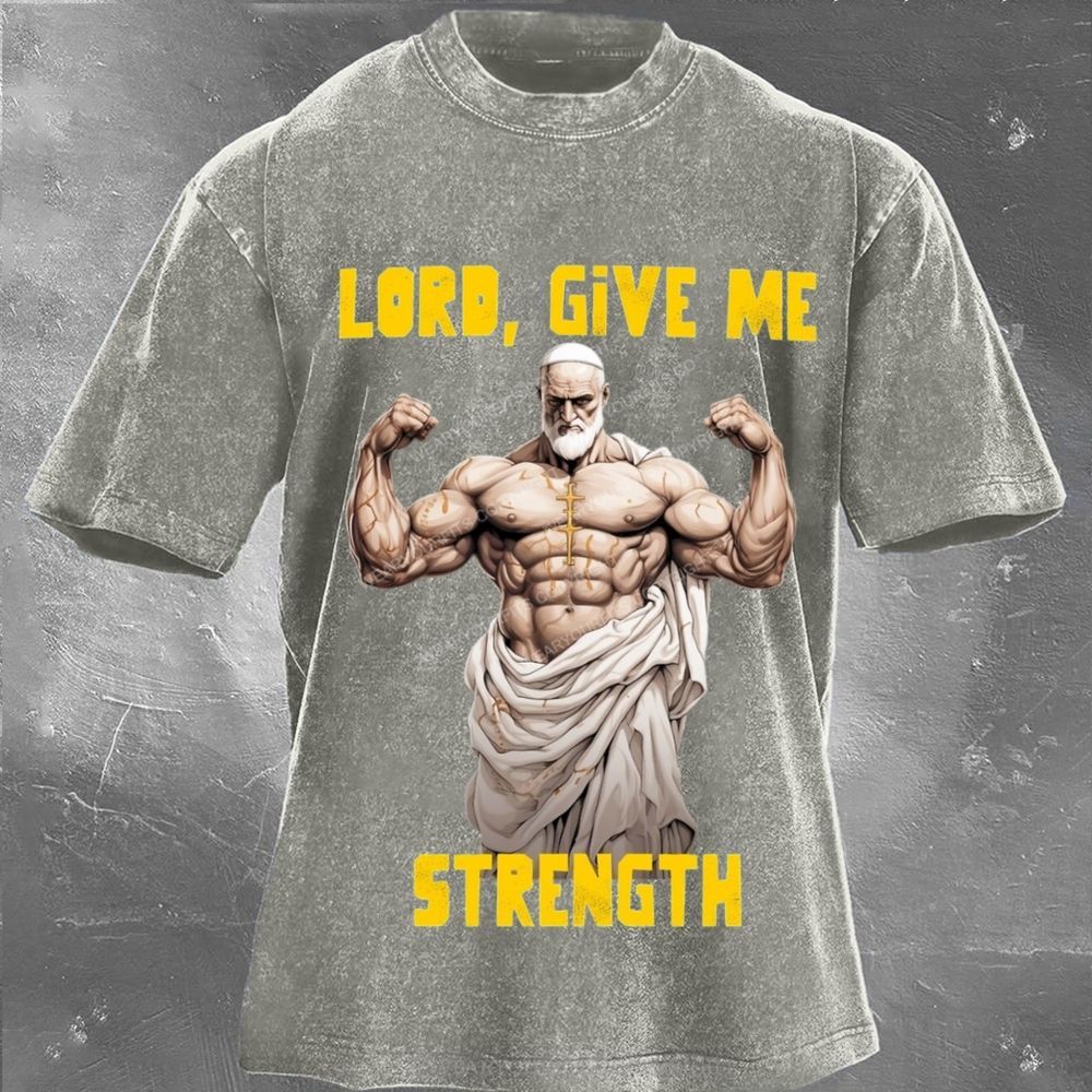 Give Me Strength Unisex Washed Tee Wearyourfits