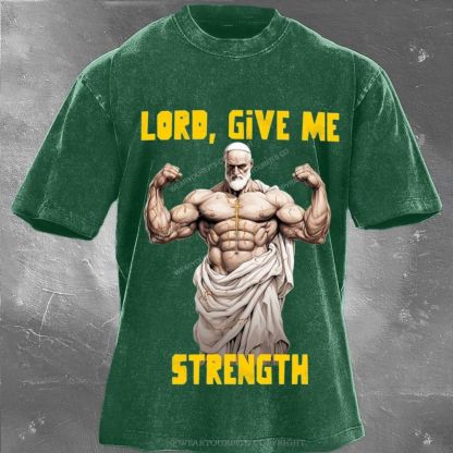 Give Me Strength Unisex Washed Tee Wearyourfits