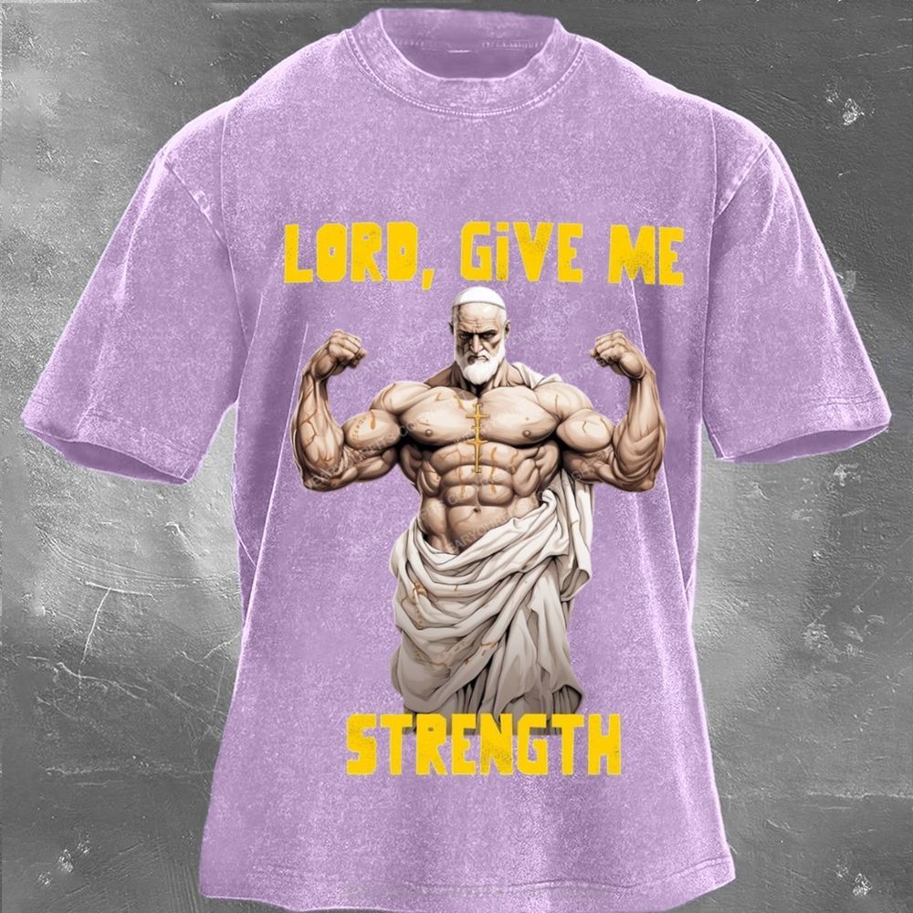 Give Me Strength Unisex Washed Tee Wearyourfits