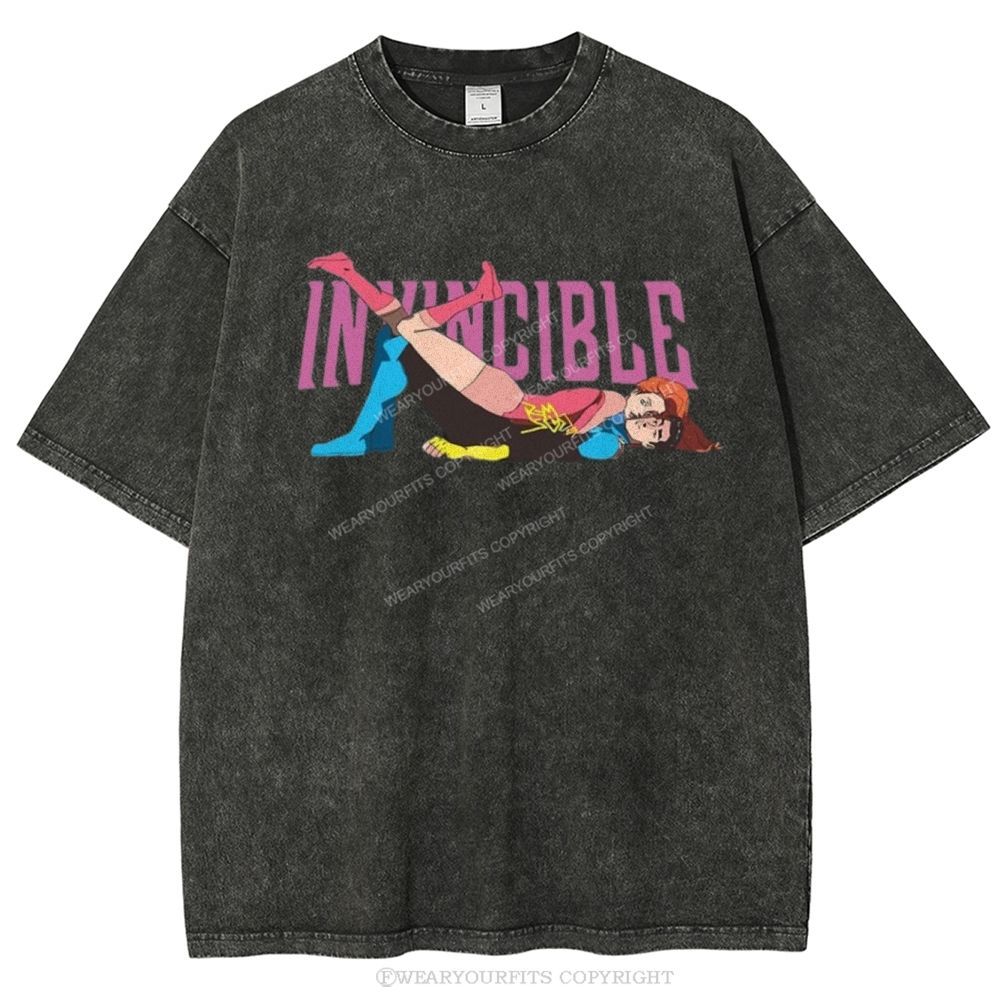 Invincible Unisex Washed Tee Wearyourfits