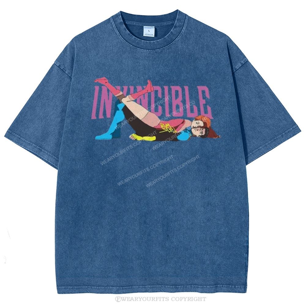 Invincible Unisex Washed Tee Wearyourfits
