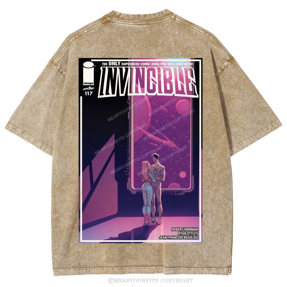 Invincible Unisex Washed Tee Wearyourfits