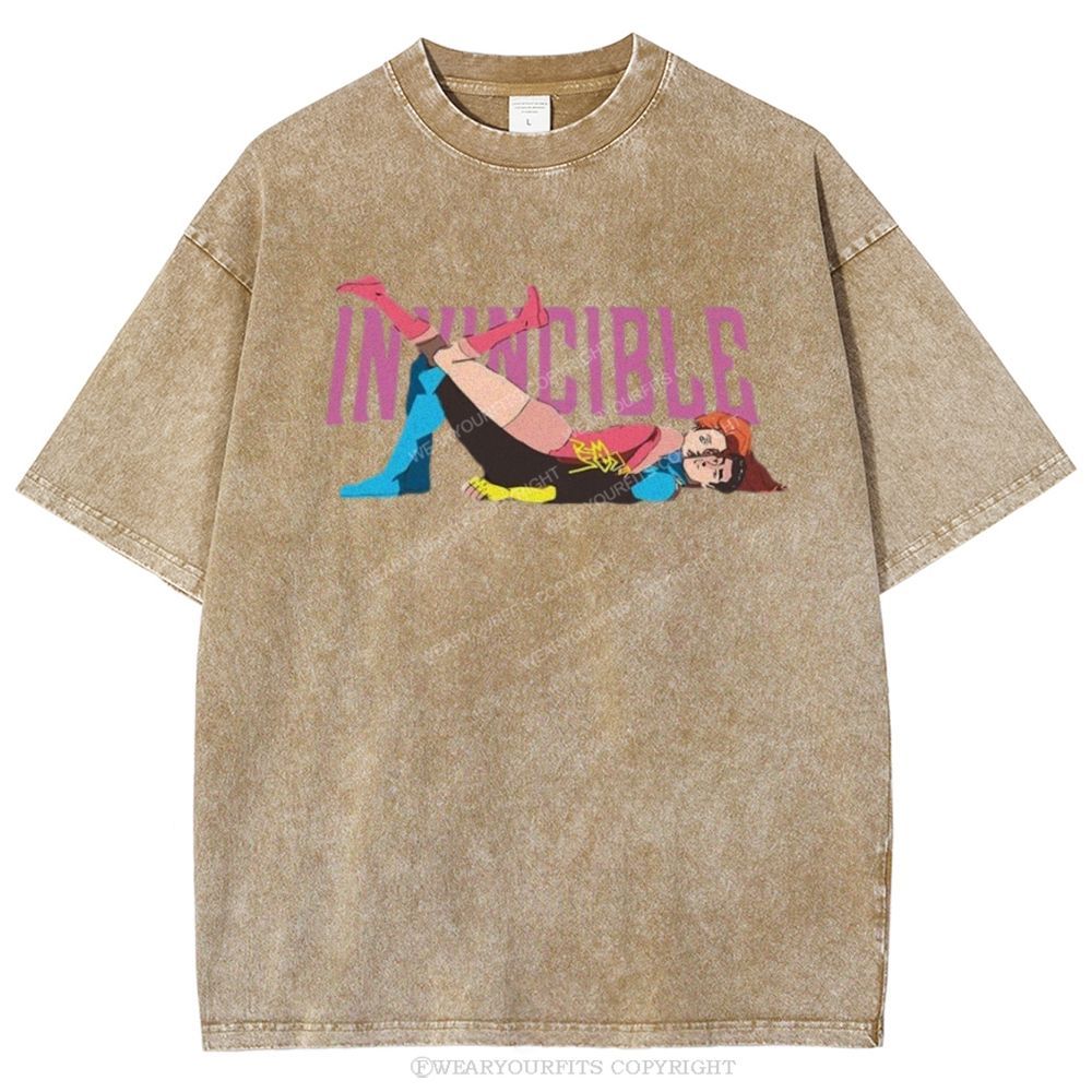 Invincible Unisex Washed Tee Wearyourfits
