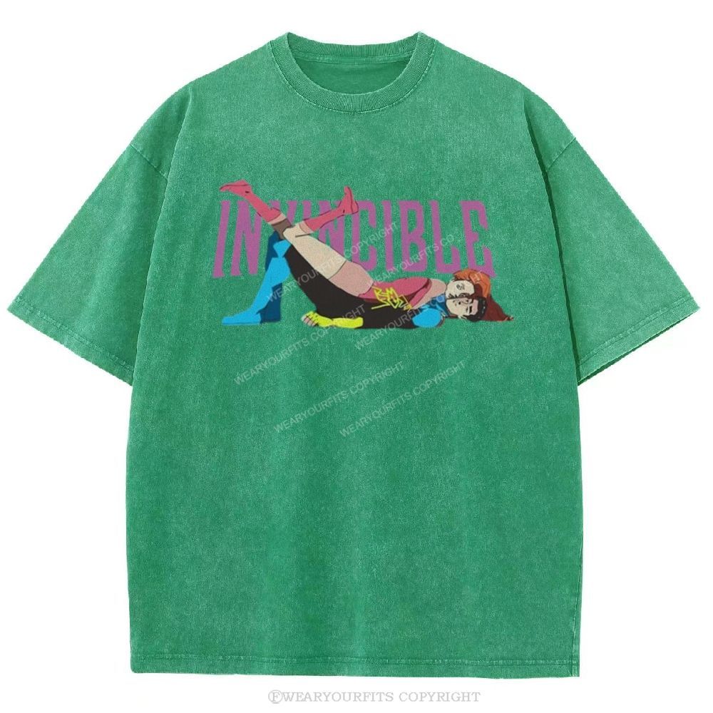 Invincible Unisex Washed Tee Wearyourfits