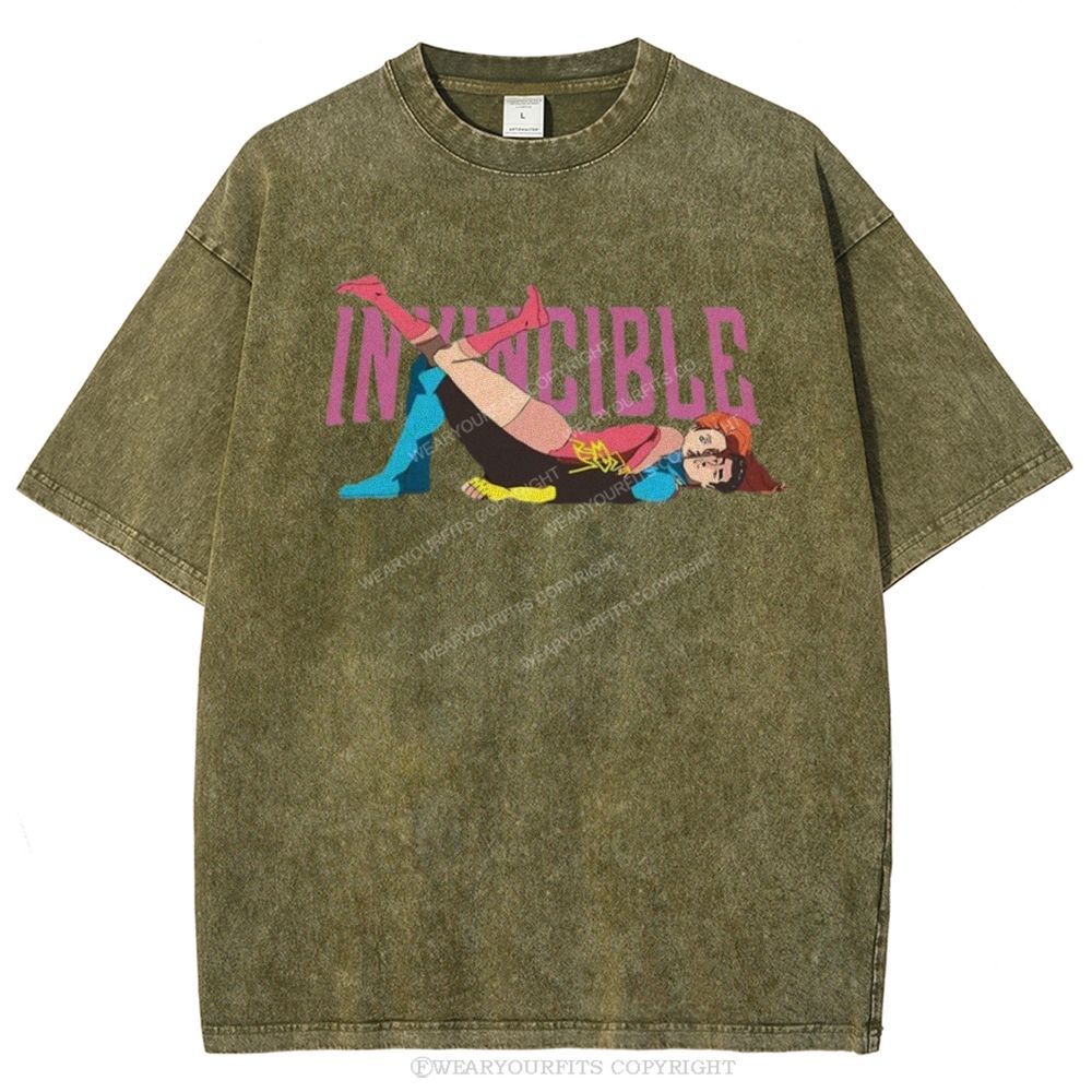 Invincible Unisex Washed Tee Wearyourfits