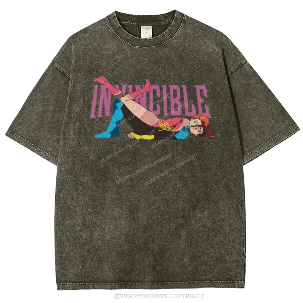 Invincible Unisex Washed Tee Wearyourfits