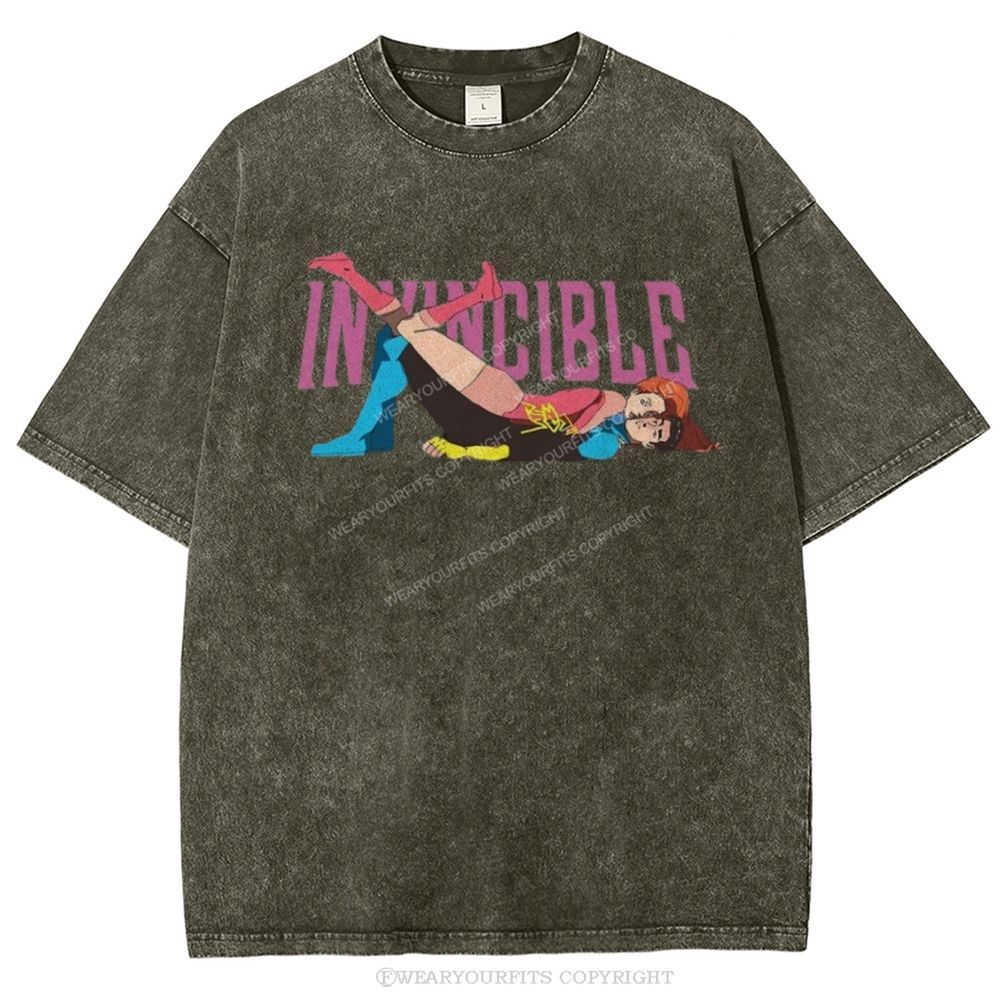 Invincible Unisex Washed Tee Wearyourfits
