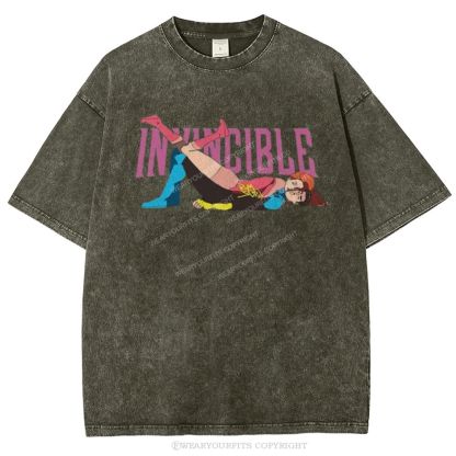 Invincible Unisex Washed Tee Wearyourfits