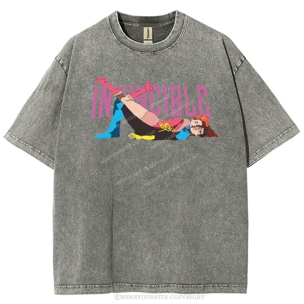 Invincible Unisex Washed Tee Wearyourfits