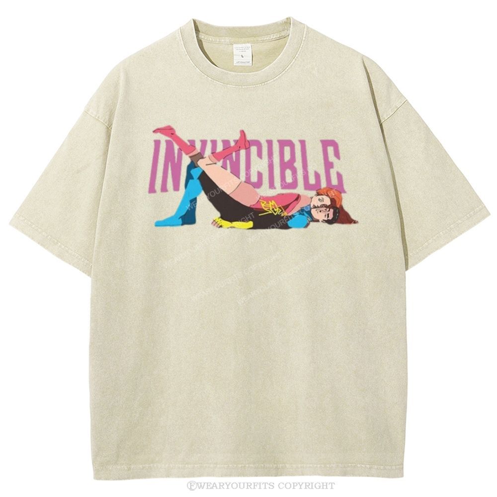 Invincible Unisex Washed Tee Wearyourfits