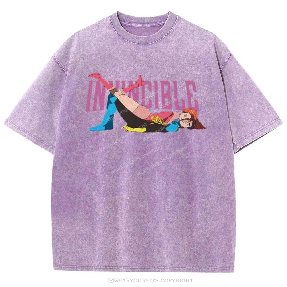 Invincible Unisex Washed Tee Wearyourfits