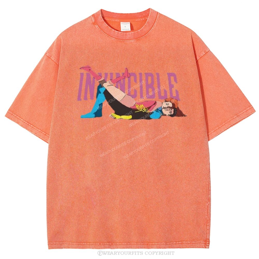 Invincible Unisex Washed Tee Wearyourfits