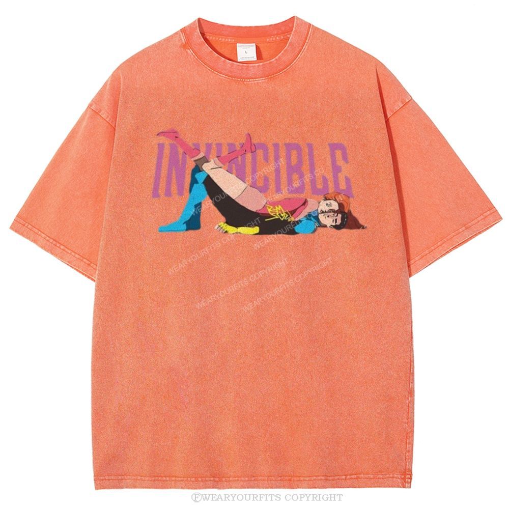 Invincible Unisex Washed Tee Wearyourfits