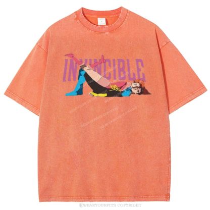Invincible Unisex Washed Tee Wearyourfits