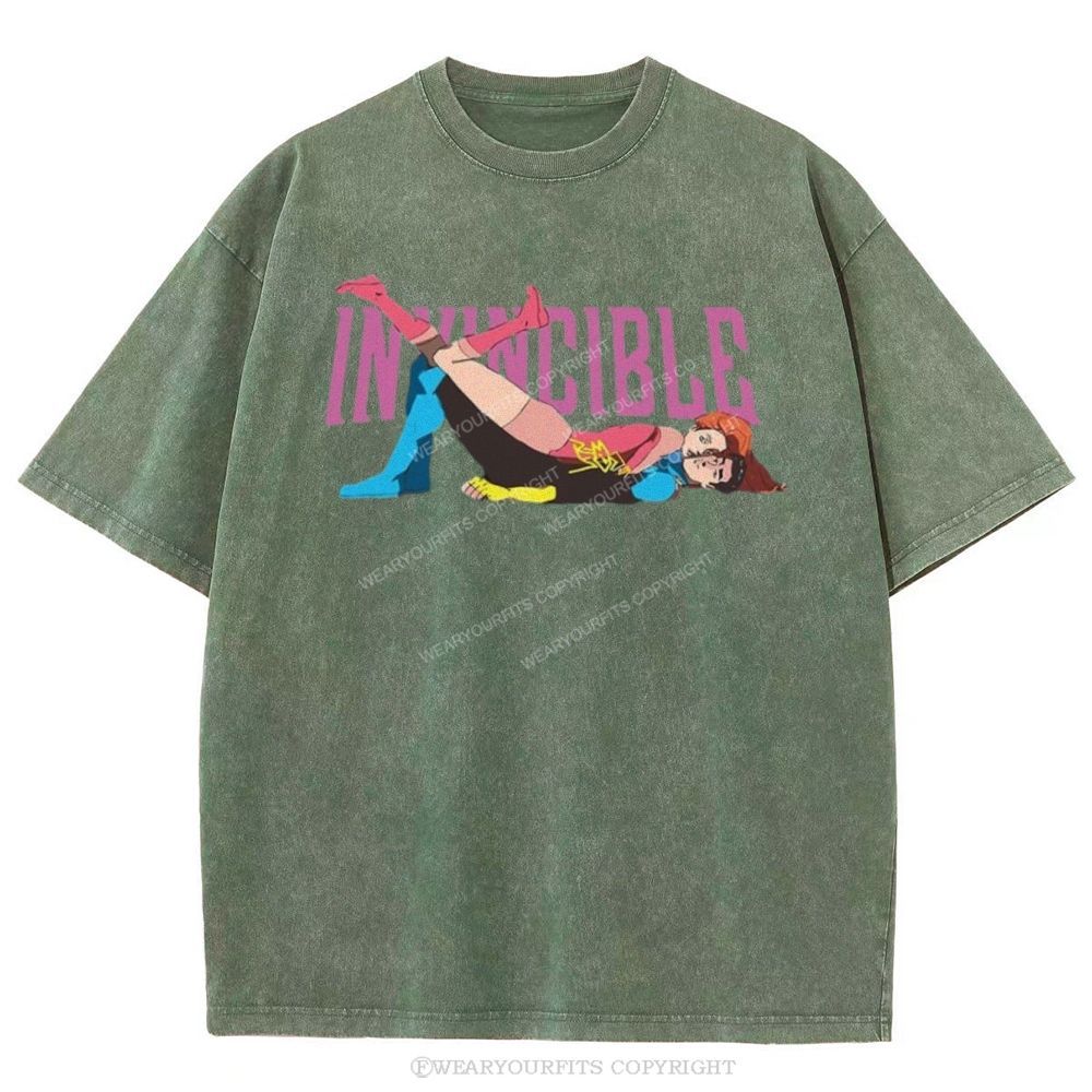 Invincible Unisex Washed Tee Wearyourfits