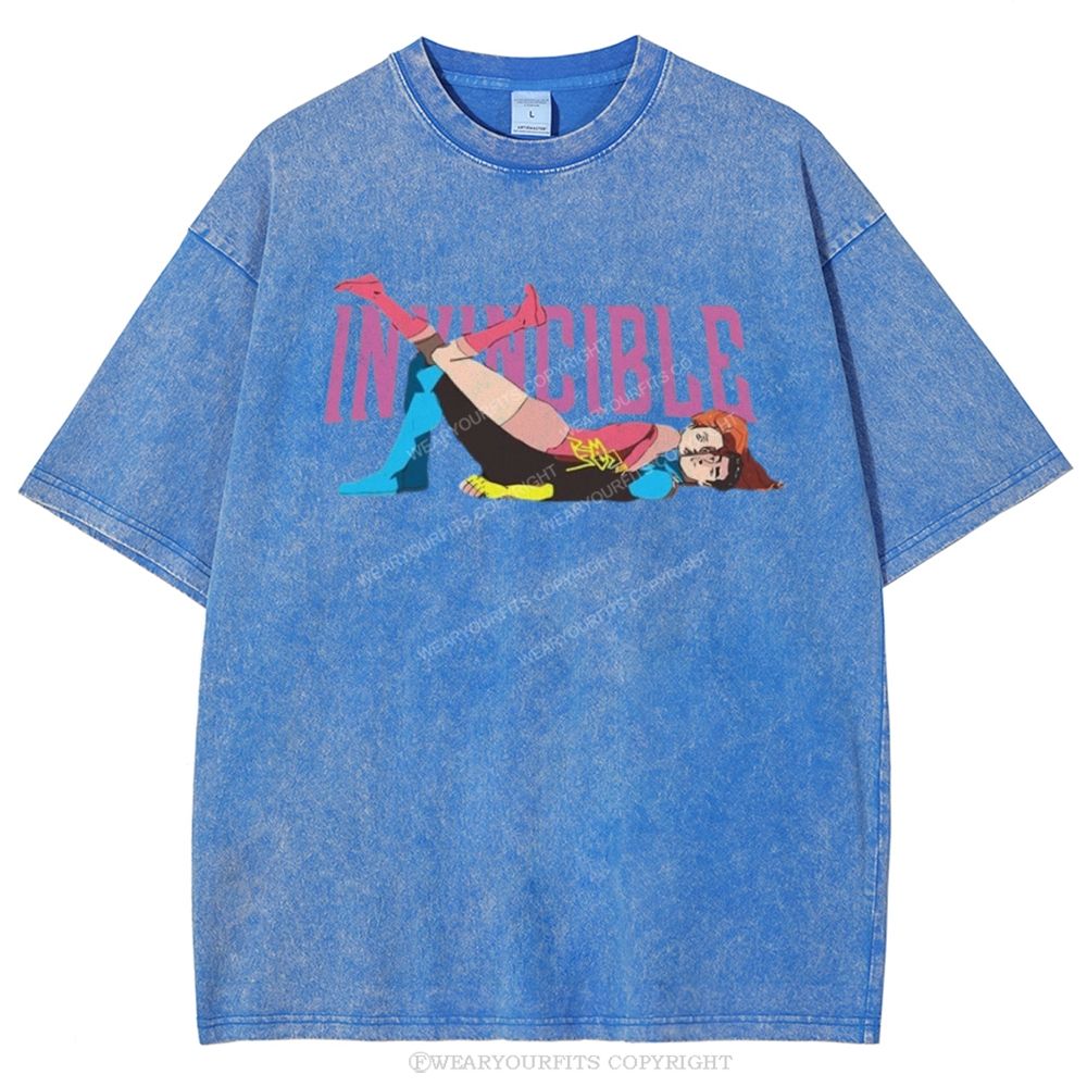 Invincible Unisex Washed Tee Wearyourfits