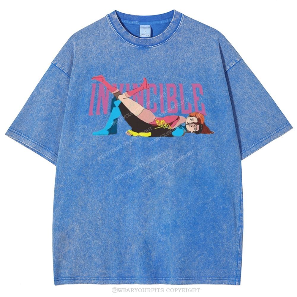 Invincible Unisex Washed Tee Wearyourfits