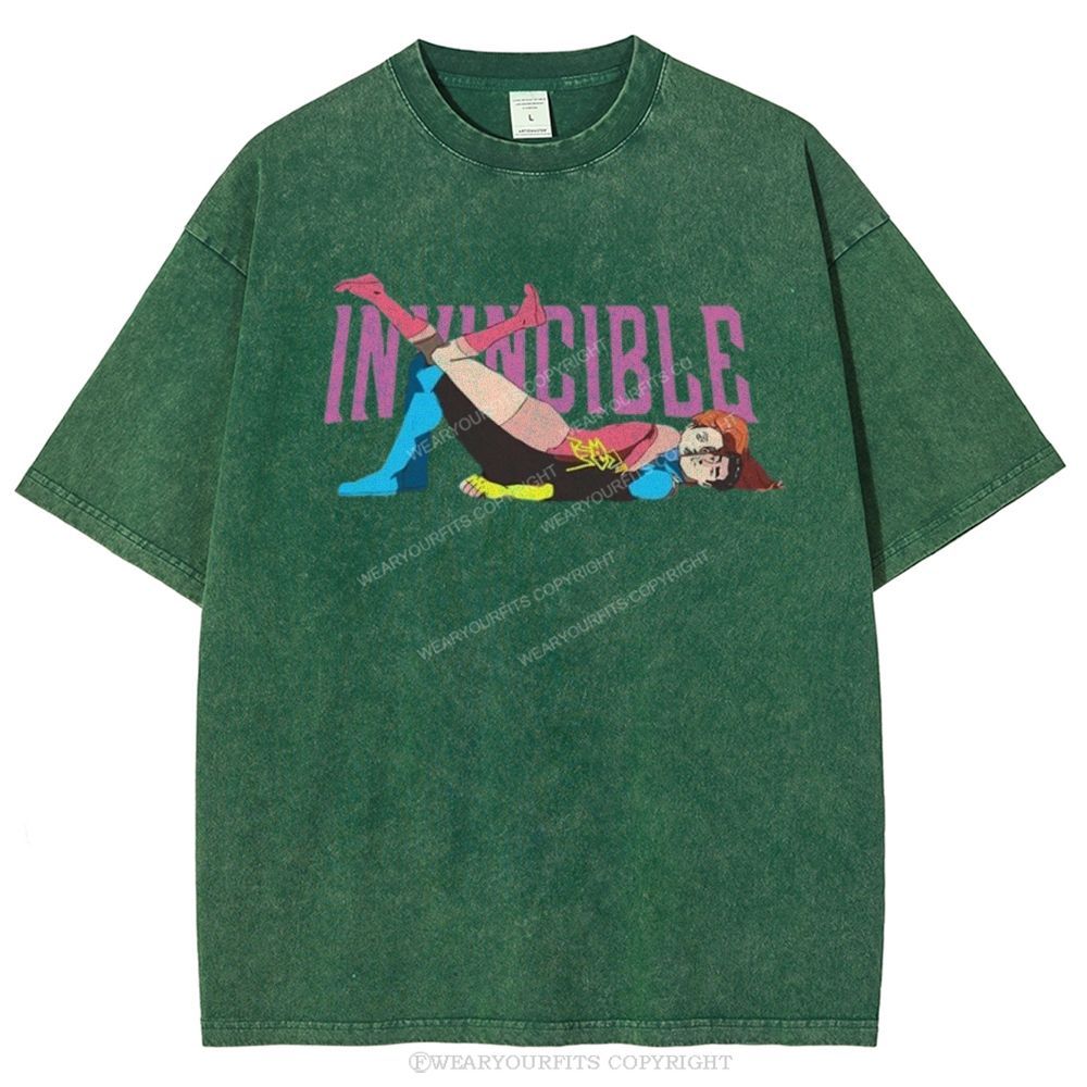 Invincible Unisex Washed Tee Wearyourfits