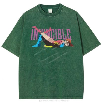 Invincible Unisex Washed Tee Wearyourfits