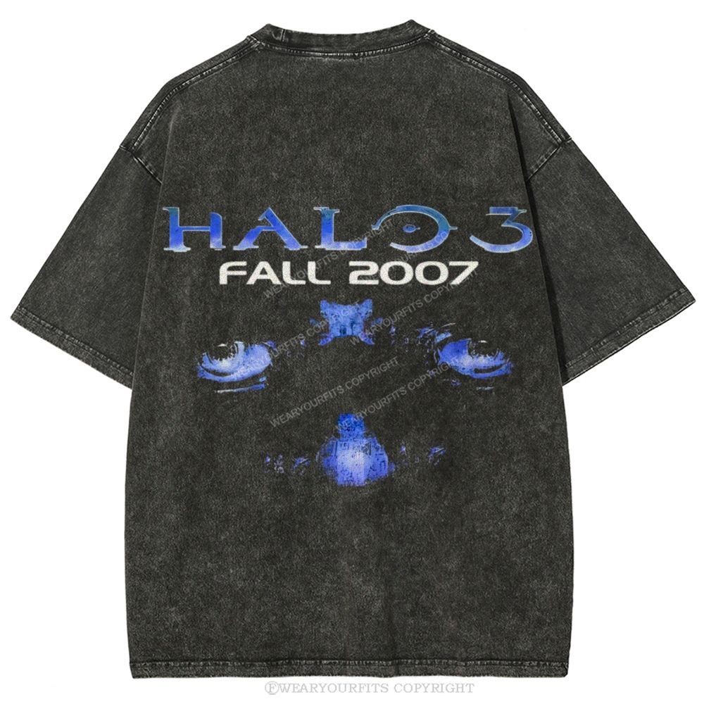 Halo Unisex Washed Tee Wearyourfits