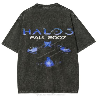 Halo Unisex Washed Tee Wearyourfits
