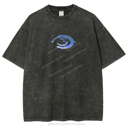 Halo Unisex Washed Tee Wearyourfits