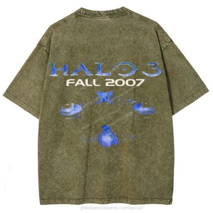 Halo Unisex Washed Tee Wearyourfits